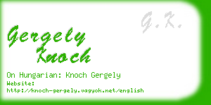 gergely knoch business card